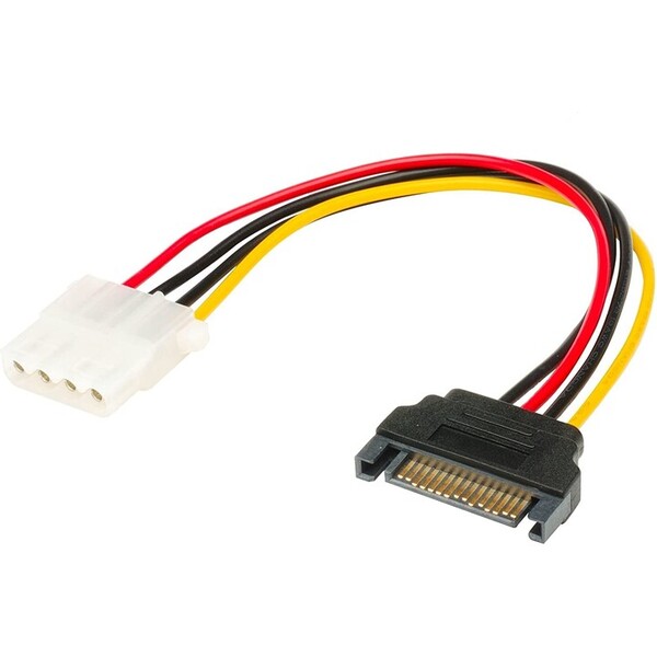 Akasa kabel SATA redukce napájení na 4pin Molex, 15cm, 2ks v balení
