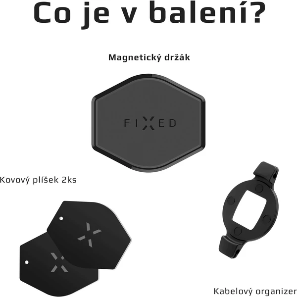 FIXED IconAir Vent magnetický držák do ventilace s kloubem černý - Držáky - Obrázek 9YG2000301