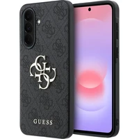 Guess PU 4G Metal Logo kryt Samsung Galaxy A37 šedý - Pouzdra