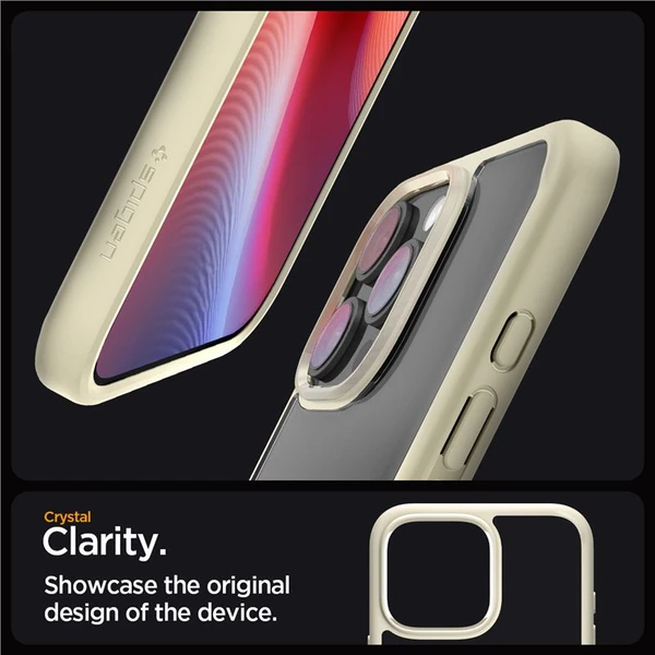 Spigen Crystal Hybrid kryt iPhone 16 Pro Max mute beige - Pouzdra - Obrázek 9a29ad3b1ce34ee2be6a19f6a7503fb2