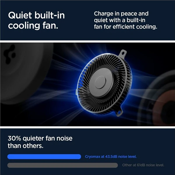 Spigen OneTap Pro 3 Cryomax Airvent Hook MagSafe držák do auta s chlazením, černý - Držáky - Obrázek 9a3144f67e454b3d8c5ba93514b422a8