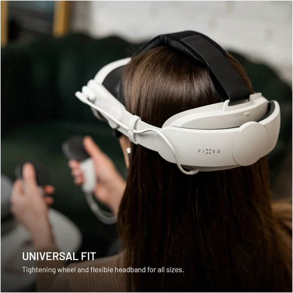 FIXED VR Power Headstrap náhlavní popruh s baterií Meta Quest 3/3S (6000 mAh), bílý - Pomůcky pro virtuální realitu - Obrázek 9a57a4428b594147b2512385027689e3