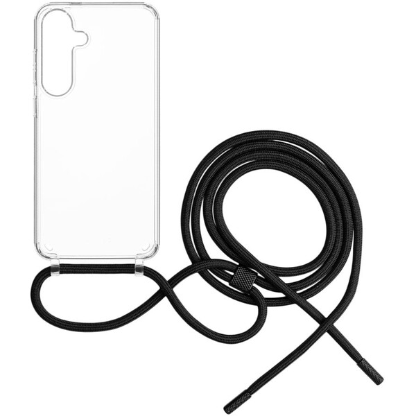 FIXED Pure Neck kryt s černou šňůrkou na krk pro Samsung Galaxy S25+
