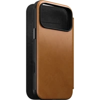Nomad Modern Leather Folio MagSafe kožené pouzdro iPhone 18 Pro Max English Tan - Pouzdra