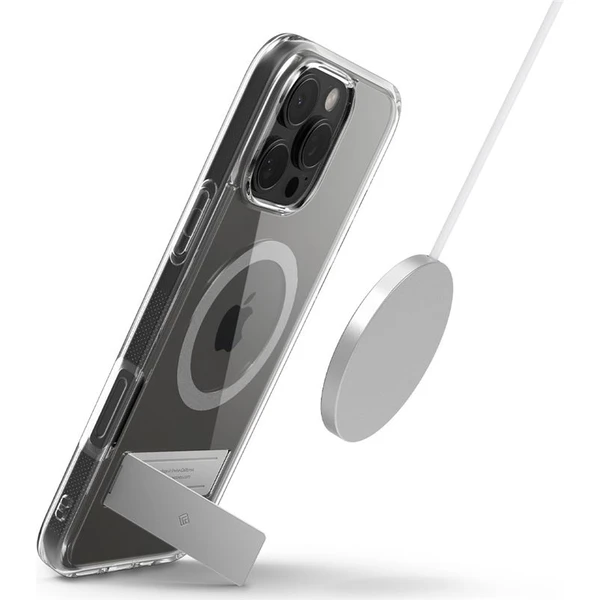 Spigen Caseology Capella MagSafe Kickstand kryt iPhone 16 Pro clear gray - Pouzdra - Obrázek 9a6eef4a61b54366aa2f701c39609f39