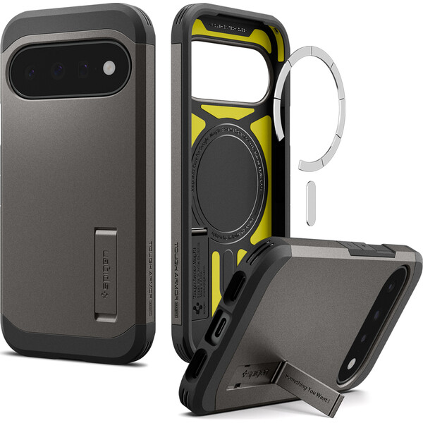 Spigen Tough Armor MagSafe kryt Google Pixel 11 gunmetal - Pouzdra - Obrázek 9a734cf01e7f4acd95b1eb39e5e3be74