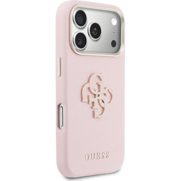 Guess PU Resin Logo kryt iPhone 17 Pro Max růžový - Pouzdra - Obrázek 9a75f23a1a434fa2b4664b50c805bf4a
