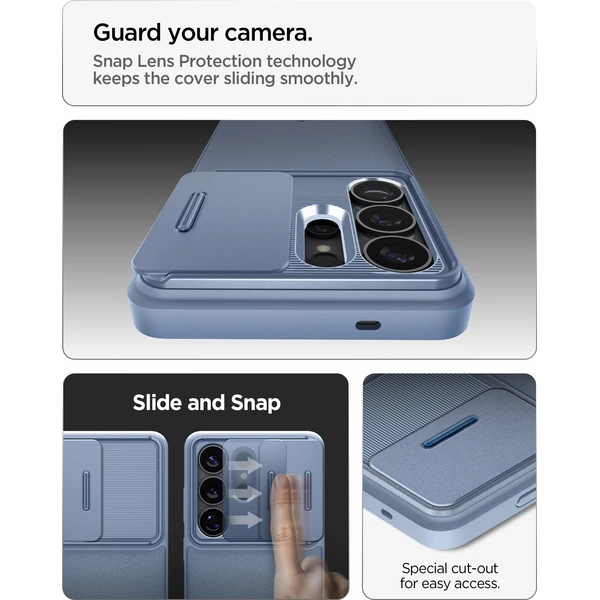 Spigen Optik Armor kryt Samsung Galaxy S26 Ultra modrý - Pouzdra - Obrázek 9aa1c7e49119442da8cd9c143d9f3cee