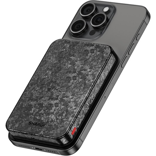 SHARGE C2 CarbonMag Qi2/MagSafe powerbanka 10000mAh karbonová