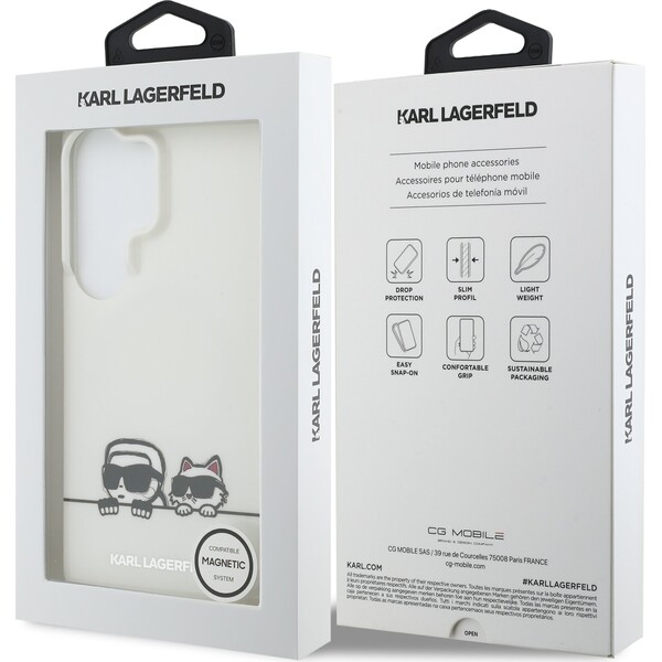 Karl Lagerfeld IML K&CH Peekaboo Logo Magnetic kryt Samsung Galaxy S26 Ultra bílý - Pouzdra - Obrázek 9ac5ca40274e4beeae6a3d34f1b7008a