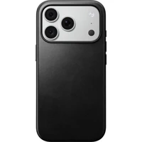 Nomad Modern Leather (Horween) MagSafe kožený kryt iPhone 17 Pro/18 Pro Black - Pouzdra