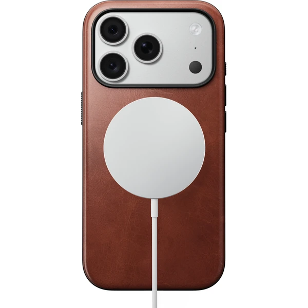 Nomad Modern Leather (Horween) MagSafe kožený kryt iPhone 17 Pro/18 Pro Olde Dublin - Pouzdra - Obrázek 9b03c4892cc34804b2b2c57f6a2e6558