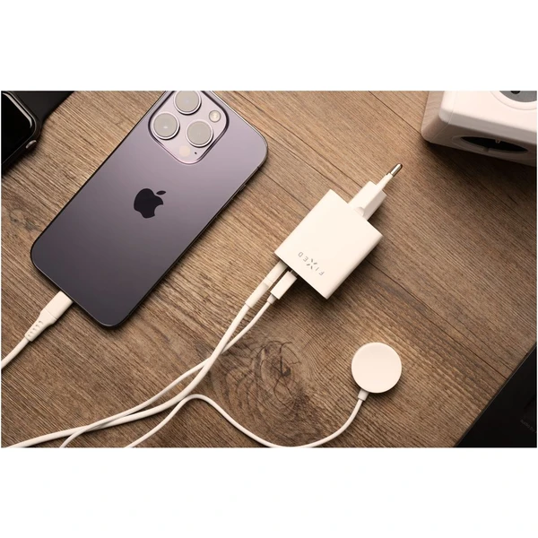 FIXED Mini nabíječka s USB-C/USB-A, PD, 45W, bílá - Nabíječky - Obrázek 9b114cde32064e2b9af8e3cabec9e724