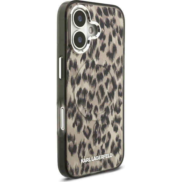 Karl Lagerfeld IML Leopard MagSafe Zadní Kryt pro iPhone 17 hnědý - Pouzdra - Obrázek 9b1d3dc0a09a4939867fe751e7143f62