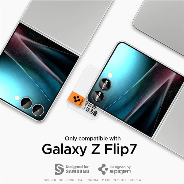Spigen Glass tR EZ Fit Optik Pro HD sklo Samsung Galaxy Z Flip7 černé (2 ks) - Ochranné folie a skla - Obrázek 9b358b14f10f4bb8b175260f8b0f381d