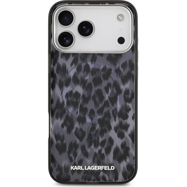 Karl Lagerfeld IML Leopard MagSafe Zadní Kryt pro iPhone 17 Pro Max šedý - Pouzdra - Obrázek 9b38f76620b6416598ffc9f5e49d158a