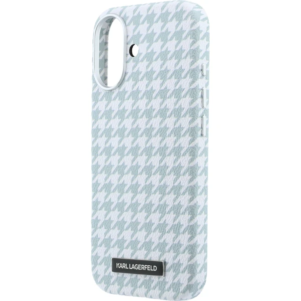 Karl Lagerfeld PU Houndstooth Resin Plate MagSafe kryt iPhone 17 modrý - Pouzdra - Obrázek 9b43e3a30d454b46921e5278025a92d1
