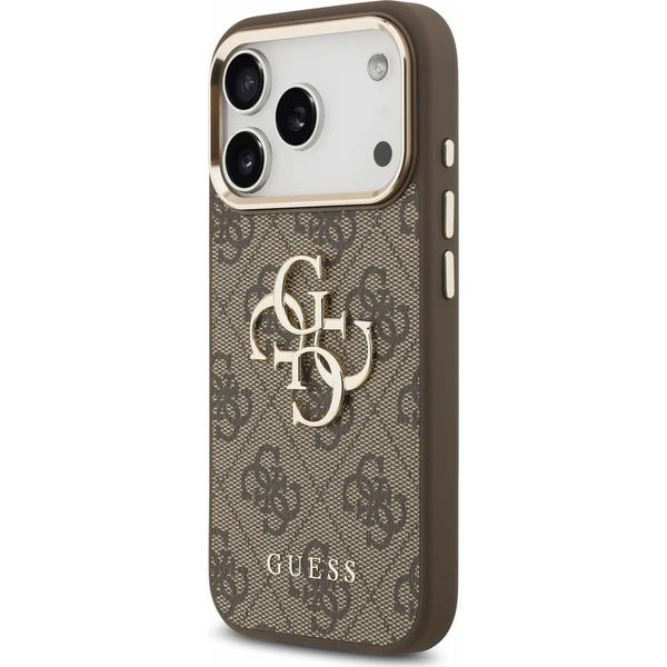 Guess PU 4G Metal Logo Strap kryt iPhone 18 Pro hnědý - Pouzdra - Obrázek 9b55efb3ffec48ccb95487142aef5e18