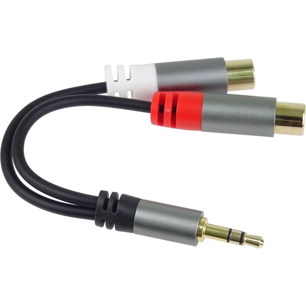 PremiumCord HQ 3,5mm/2x Cinch redukce 0,15m černá - Kabely a redukce - Obrázek 9b590ab1290a40719342399c8630897c