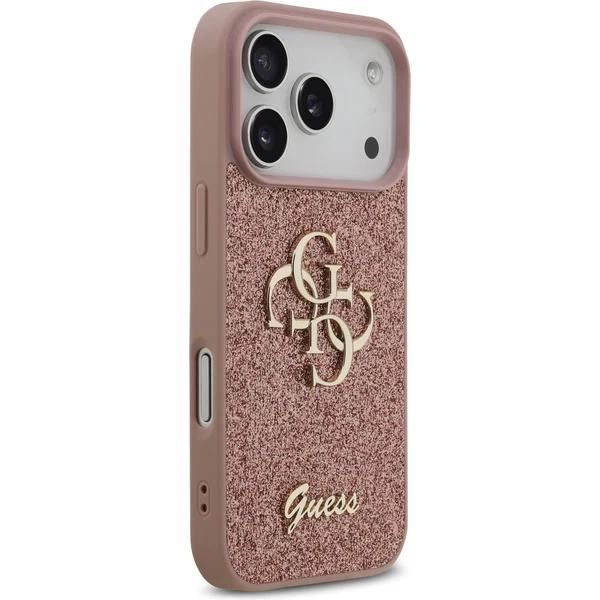 Guess PU Fixed Glitter 4G Metal Logo kryt iPhone 17 Pro růžový - Pouzdra - Obrázek 9b63208e953c45629ba90e8051589727