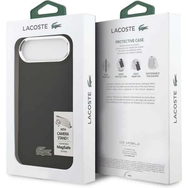Lacoste Iconic Petit Pique Camera Stand MagSafe kryt iPhone Air černý - Pouzdra - Obrázek 9b8e18a0cb044227a8b0722c6d4d4bd3