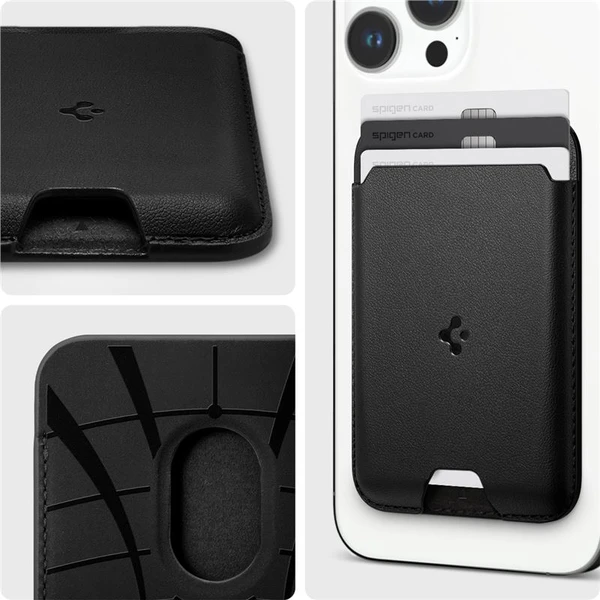 Spigen Valentinus Wallet Magsafe pěněženka pro 3 karty, černá - Peněženky - Obrázek 9b9f1d5d0f3345e4aee0fa2629cf0f7c