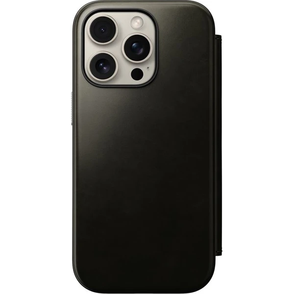 Nomad Modern Leather Folio MagSafe pouzdro iPhone 16 Pro zelené chromované - Pouzdra - Obrázek 9ba718c4939e4b14b3ba315719cf5259