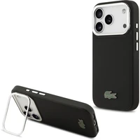 Lacoste Iconic Petit Pique Camera Stand MagSafe kryt iPhone 17 Pro černý - Pouzdra