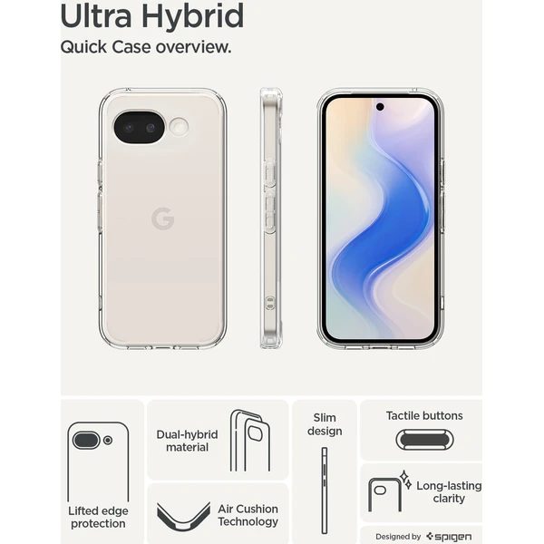 Spigen Ultra Hybrid kryt Google Pixel 10a crystal clear - Pouzdra - Obrázek 9bc5b2bba45d49f5976a021874d0eed6