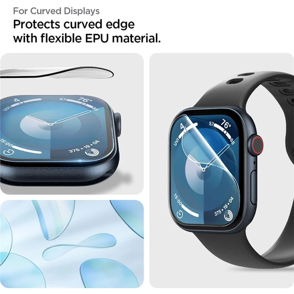 Spigen Eliteshield EZ Fit ochranná fólie Apple Watch Series 10 (46mm) 2 ks - Ochranné folie a skla - Obrázek 9c3e96d73567486ba2eaf9fdd3897e78