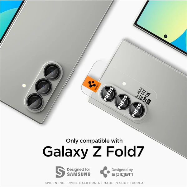 Spigen Glass tR EZ Fit Optik Pro HD sklo Samsung Galaxy Z Fold7 černé (2 ks) - Ochranné folie a skla - Obrázek 9c47a413afcb4c1583ae449305546822