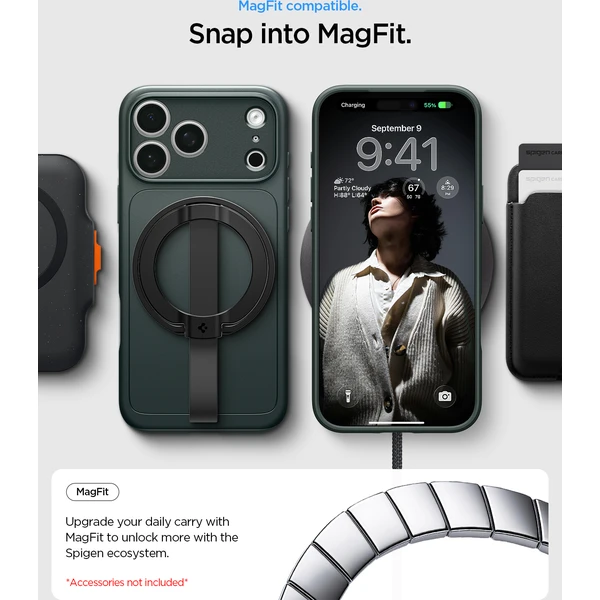 Spigen Thin Fit MagSafe kryt iPhone 18 Pro Max/17 Pro Max abyss green - Pouzdra - Obrázek 9c5d9f8537e641b68cc8aebd14ccc85f