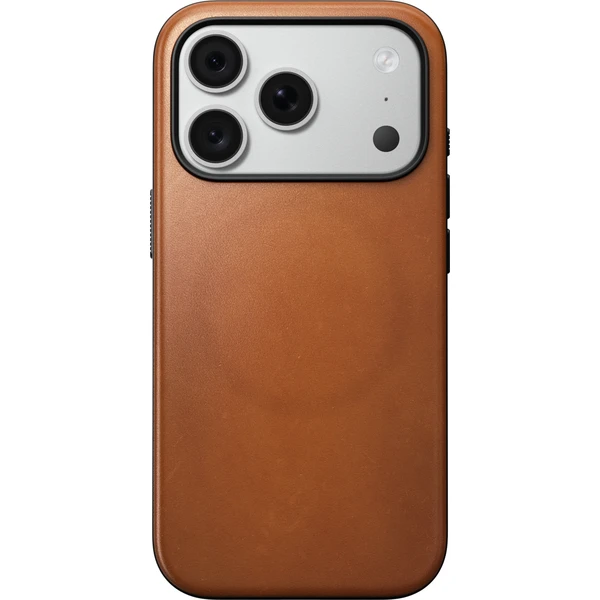 Nomad Modern Leather (Horween) MagSafe kožený kryt iPhone 17 Pro/18 Pro Saddle - Pouzdra - Obrázek 9c66353609544fc89085439398544e85