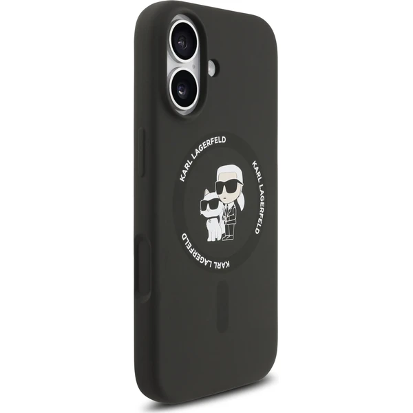 Karl Lagerfeld Liquid Silicone Karl and Choupette MagSafe kryt iPhone 17 černý - Pouzdra - Obrázek 9c895cf4300f47129f85db0b4be2f919