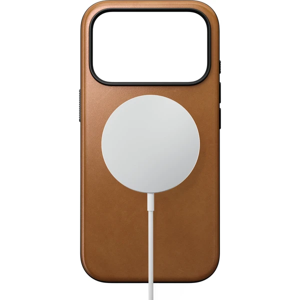 Nomad Modern Leather MagSafe kožený kryt iPhone 18 Pro English Tan - Pouzdra - Obrázek 9c904f8ad410442d9c9170565bb4f4a3