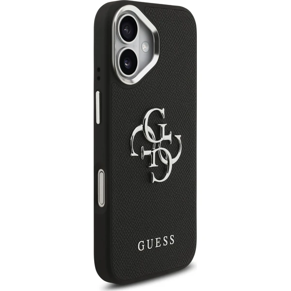 Guess PU Grained 4G Metal Logo kryt iPhone 17 černý - Pouzdra - Obrázek 9ca3537c44c64db38868e1aea7271b24