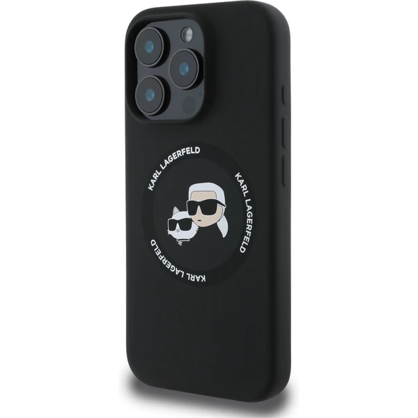 Karl Lagerfeld Liquid Silicone K&CH Heads MagSafe kryt iPhone 16 Pro Max černý - Pouzdra - Obrázek 9cbf38e459ed4c6680f2f0176c3a5dec