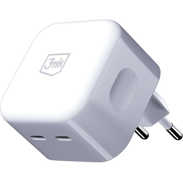 3mk Hyper Charger 35W síťová nabíječka, GaN, 2x USB-C (PD) bílá - Nabíječky - Obrázek 9cc4a1971a5d48da86c0522f1928fb4e