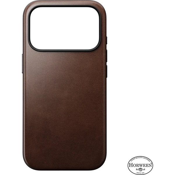 Nomad Modern Leather (Horween) MagSafe kožený kryt iPhone 18 Pro Rustic Brown - Pouzdra - Obrázek 9cf1603960234a6d9bbbb31d46a253d7