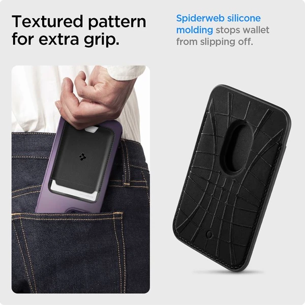 Spigen Valentinus Wallet Magsafe pěněženka pro 3 karty, černá - Peněženky - Obrázek 9cf69498636b46499887ea6c36ab6018
