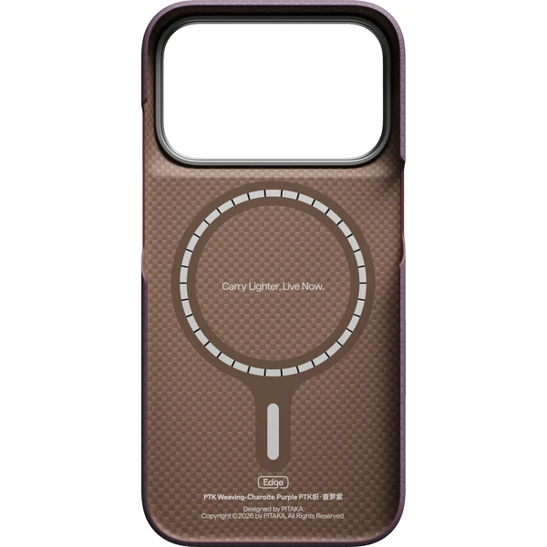 Pitaka Edge Case PTK Weaving MagSafe kryt iPhone 18 Pro Charoite Purple - Pouzdra - Obrázek 9d01a93652cc4fc3aee7f2875baadc9a