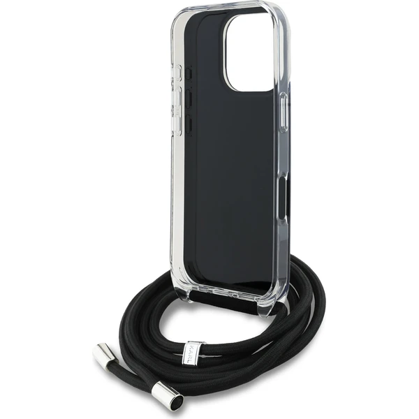 Karl Lagerfeld IML Crossbody K&CH Heads Zadní Kryt pro iPhone 16 Pro černý - Pouzdra - Obrázek 9d76745adac4493e8427ff385e3e2a83