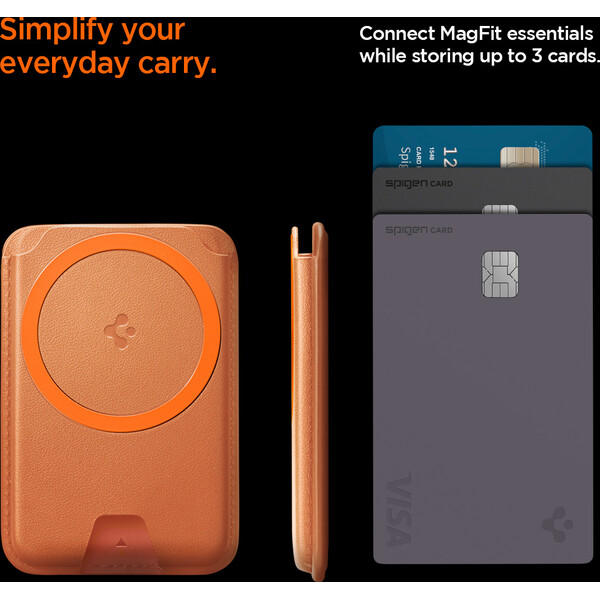 Spigen Valentinus MagFit+ MagSafe Wallet 3 Card peněženka metallic orange - Peněženky - Obrázek 9da5beae20ff4b32b55a880188ac03c2