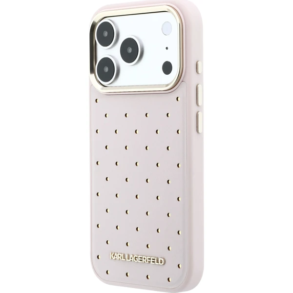 Karl Lagerfeld PU Perforated Gold Dots MagSafe kryt iPhone 17 Pro růžový - Pouzdra - Obrázek 9dc60d9ac7a74fb7b1c164d2e960bd1d