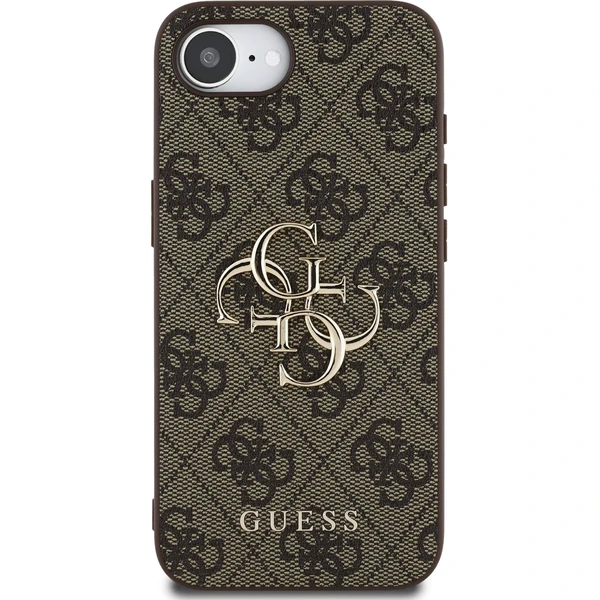 Guess PU 4G Metal Logo kryt iPhone 17e/16e hnědý - Pouzdra - Obrázek 9dd1f938796a47649e502561bf7933ed