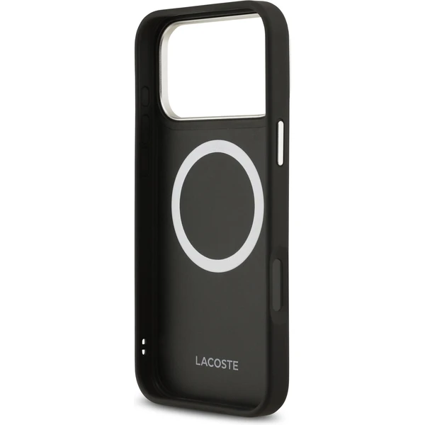 Lacoste PU Leather Champs Elysees MagSafe kryt iPhone 17 Pro Max černý - Pouzdra - Obrázek 9de9e560bfd843159a052db07a418fef