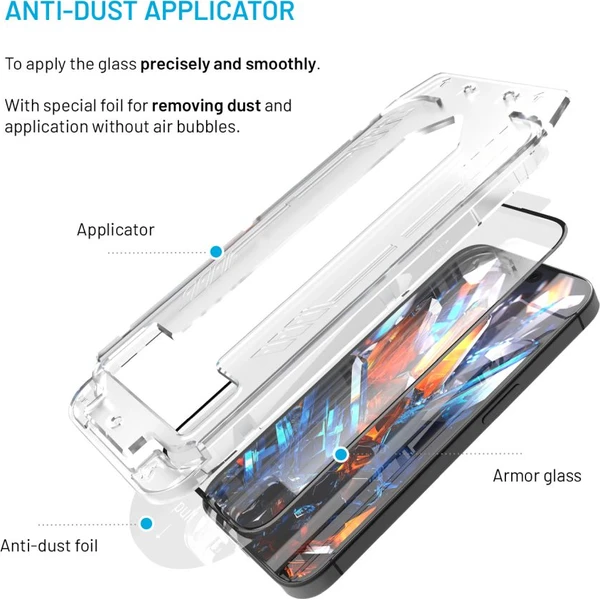 FIXED Armor 2,5D sklo s Anti-dust a AR vrstvou Samsung Galaxy S26 černé - Ochranné folie a skla - Obrázek 9dfca5f5a03247be96f4b80dbb20df41