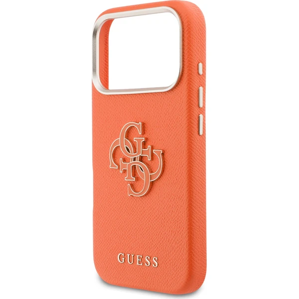 Guess PU Resin Logo kryt iPhone 17 Pro oranžový - Pouzdra - Obrázek 9dfcd4f6206d451b9b6cab762b6617f6