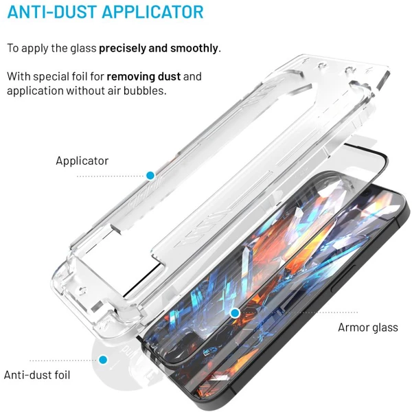 FIXED Armor 2,5D sklo s Anti-dust a AR vrstvou Samsung Galaxy S25 černé - Ochranné folie a skla - Obrázek 9e00027d12684078a1b072791a60f588