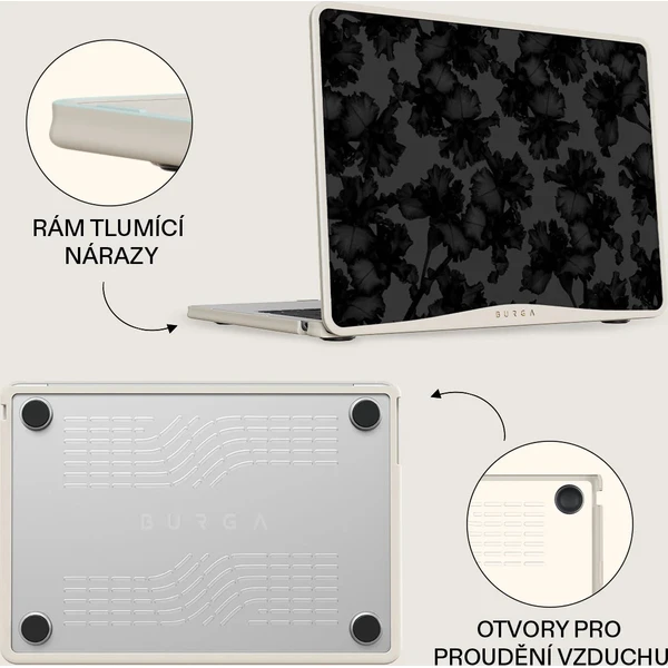 Burga pouzdro pro MacBook Air 13,6" (2022–2026) Nocturnal - Pouzdra - Obrázek 9e036d74e3284428807e5db678a7ac83